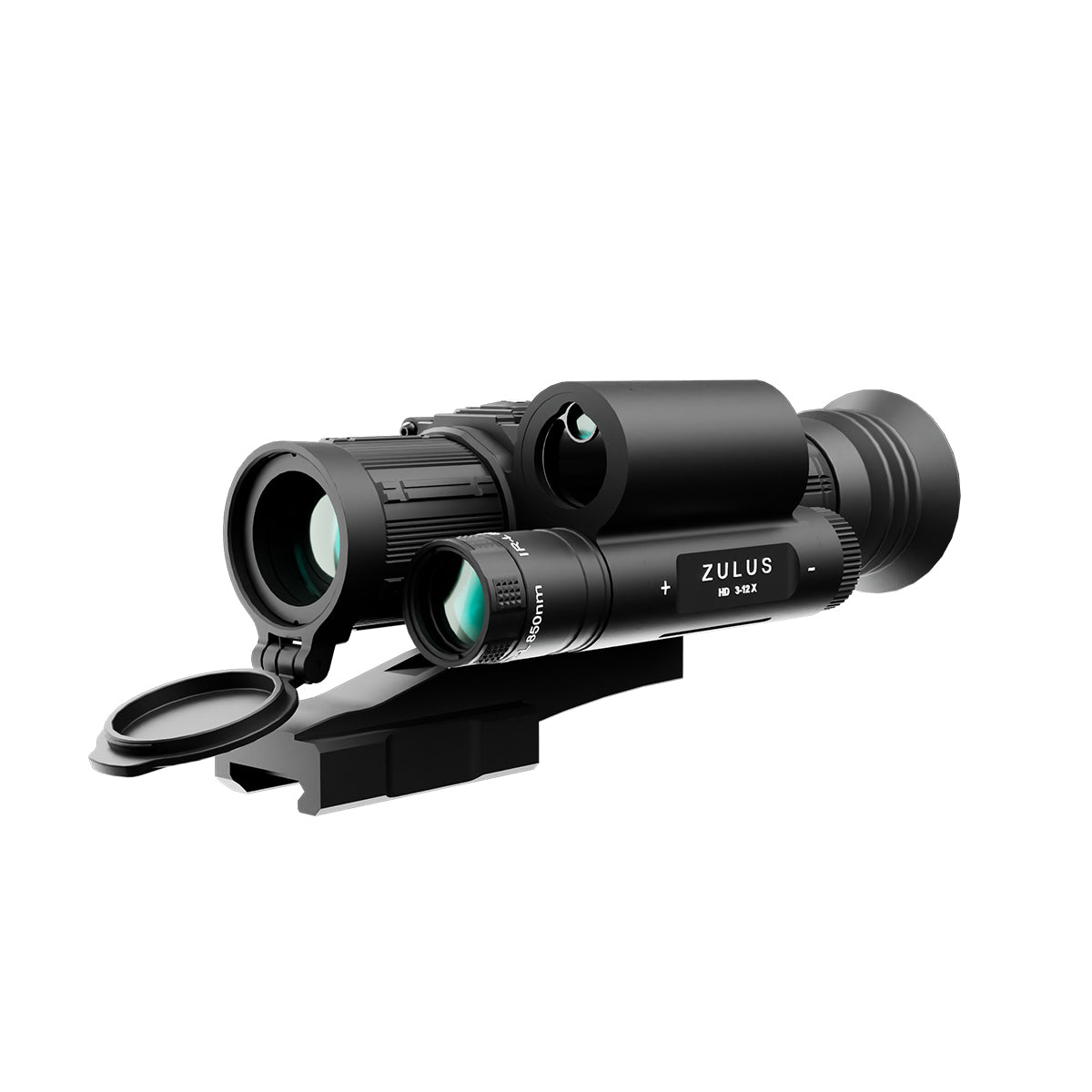 ZHD312R - ZULUS HD 3-12X Digital Night Vision Scope with Laser Rangefinder and Ballistic Calculator