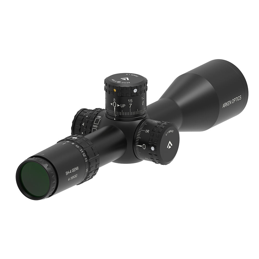 SH-4 4-16X50 GEN2 FFP Illuminated Reticle with Zero Stop - 34mm Tube ...